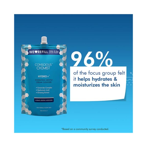 Conscious Chemist Hydrating Gentle Face Cleanser + Refill Pack (350ml) - Conscious Chemist
