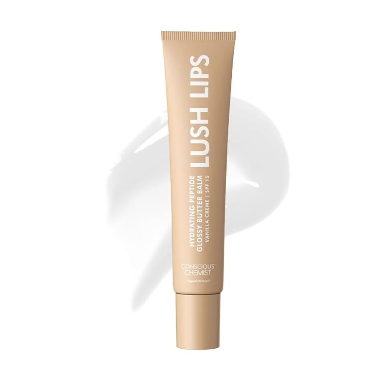 Conscious Chemist® Peptide Lip Balm - Lush Lips with SPF15 | 15g | Vanilla Creme | For Dry & Chapped Lips | 24 hr Hydration & Moisturizing | for Men & Women | Lip Balm for...