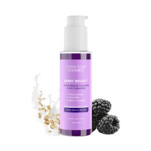 Conscious Chemist Pore Refining Brightening Cleanser with BlueBerry Extracts, All Skin Type (100ml) - Conscious Chemist