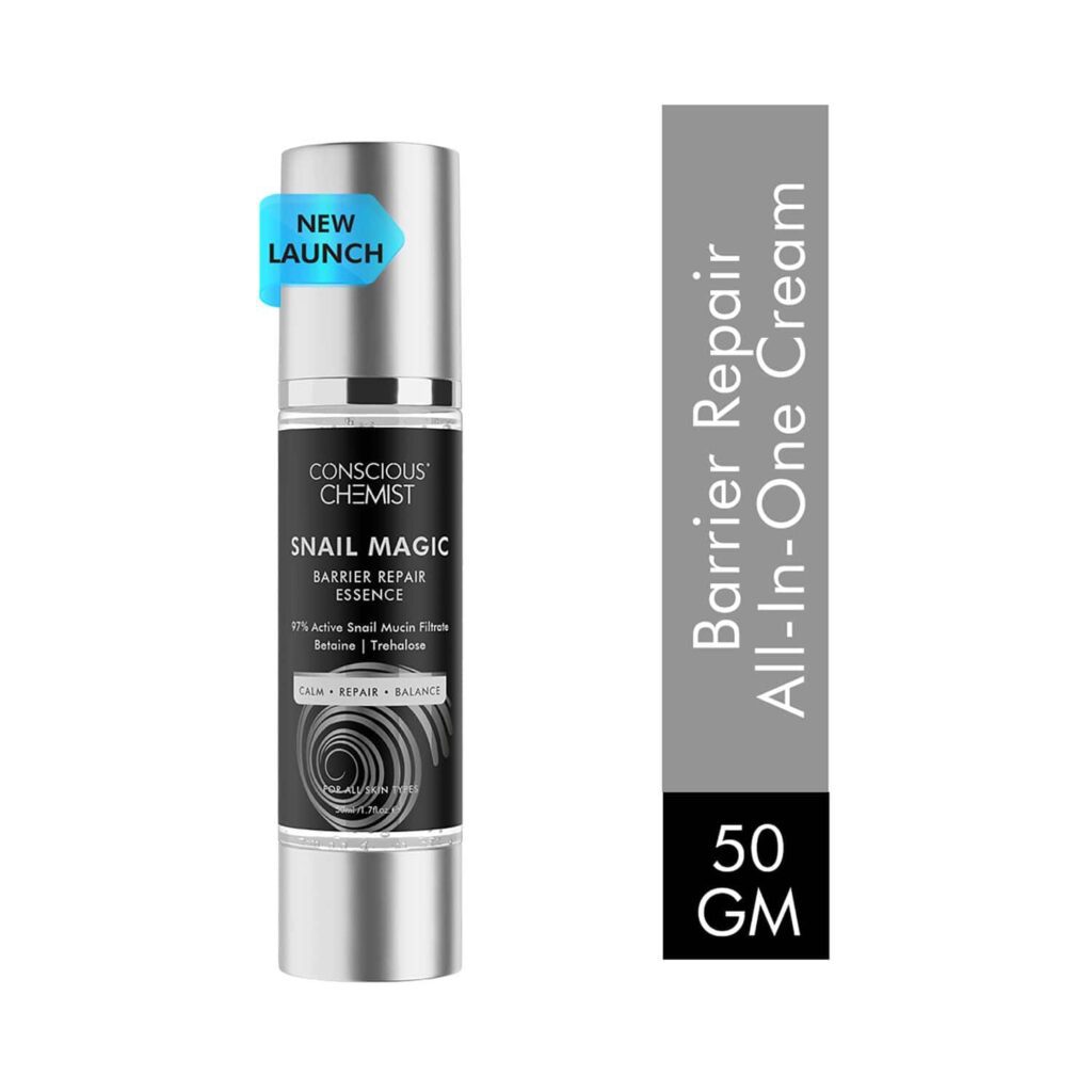 Conscious Chemist Snail Magic Barrier Repair Essence with 97% Active Mucin Filtrate (50 ml) - Conscious Chemist