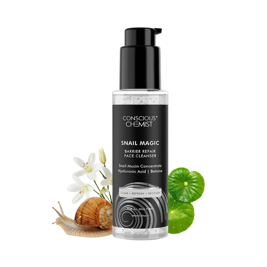 Conscious Chemist Snail Mucin Face Wash Low pH Gel with Korean Snail Mucin Concentrate (100ml) - Conscious Chemist