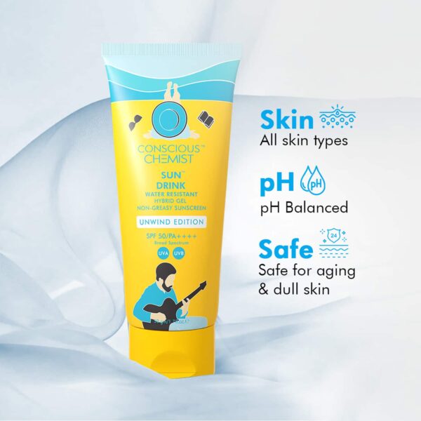 Conscious Chemist Unwind Edition Water Resistant Hybrid Sunscreen with Ceramides- SPF 50 PA++++ (50g) - Conscious Chemist
