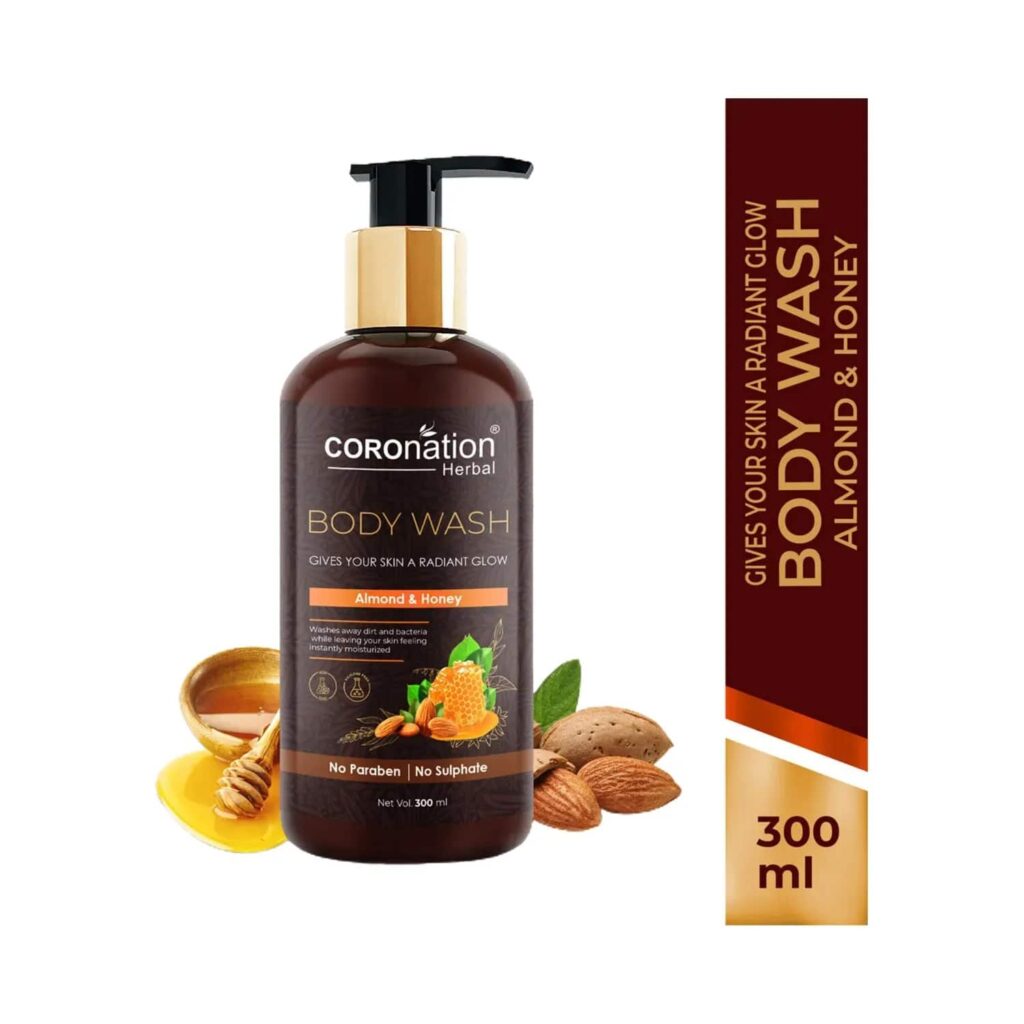 COROnation Herbal Almond & Honey Body Wash (300ml) - COROnation Herbal