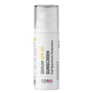 Cos-IQ Face Serum Sunscreen SPF 50 + and PA++++ | Gel based sunscreen for oily, dry, combination skin, normal skin | Broad spectrum sunscreen, No White Cast, Lightweight | 30ML