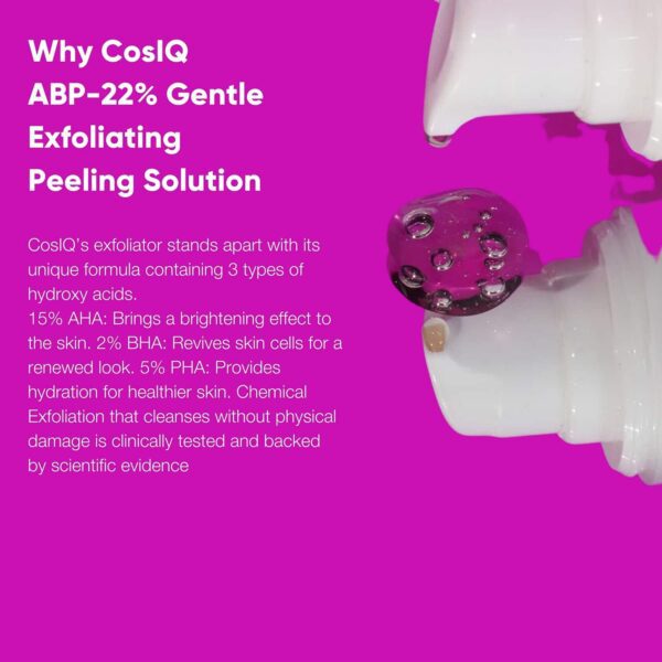 COSIQ ABP-22% Weekly Exfoliating Peeling Solution (30ml) - COSIQ