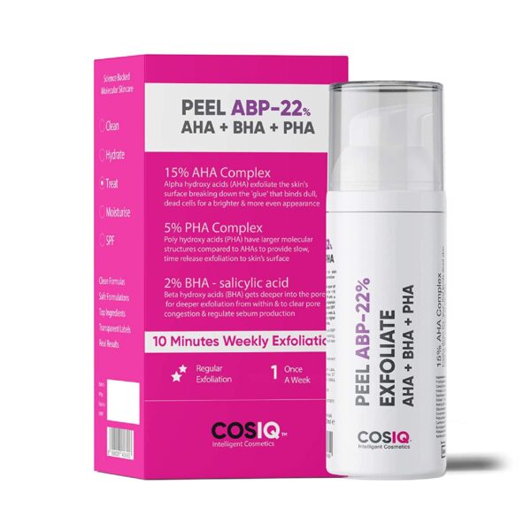 COSIQ ABP-22% Weekly Exfoliating Peeling Solution (30ml) - COSIQ