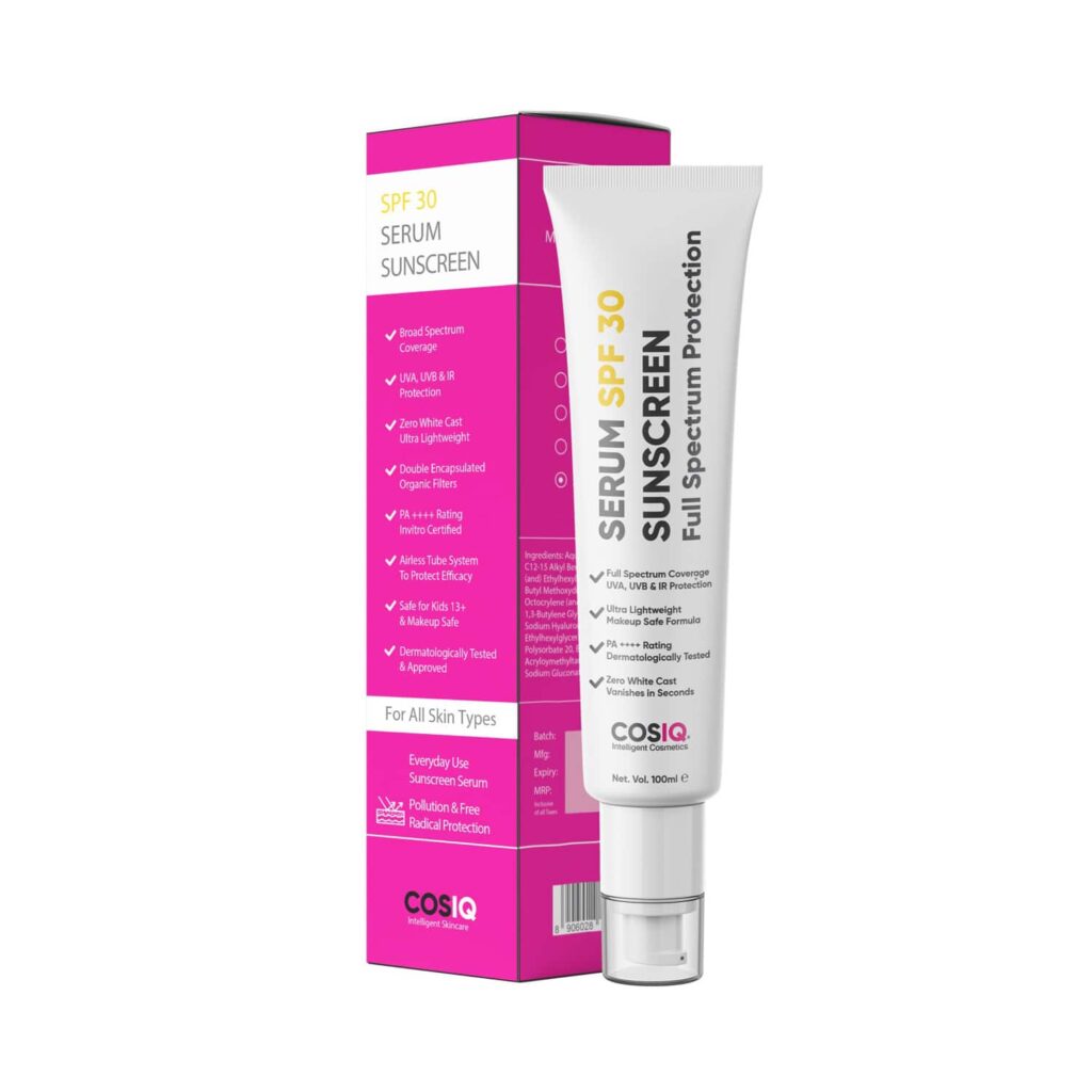 COSIQ Daily Use Sunscreen Serum SPF 30 PA++++ (100ml) - COSIQ