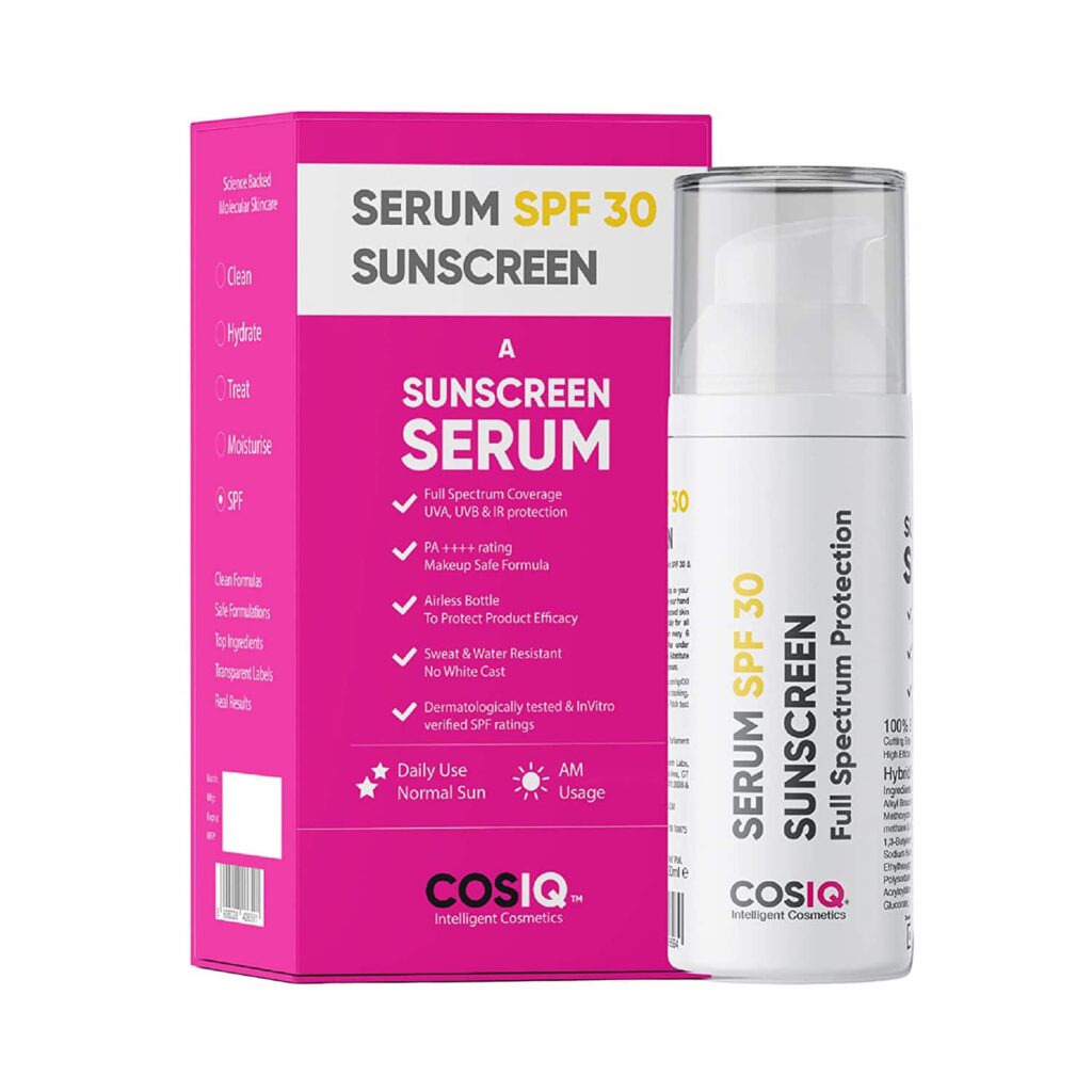COSIQ Daily Use Sunscreen Serum SPF 30 PA++++ (30ml) - COSIQ