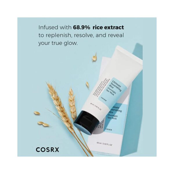 COSRX Ultimate Nourishing Rice Overnight Spa Mask (60ml) - COSRX