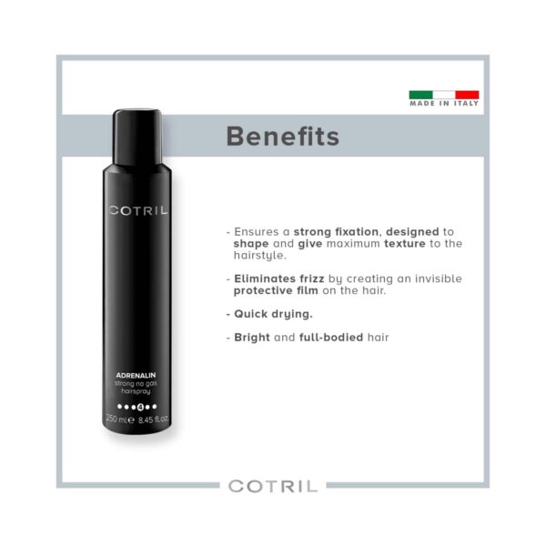 COTRIL Adrenalin Strong No Gas Hair Spray (250 ml) - COTRIL