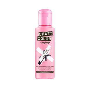 Crazy Color Semi Permanent Hair Color Cream - 27 Silver (100ml) - Crazy Color
