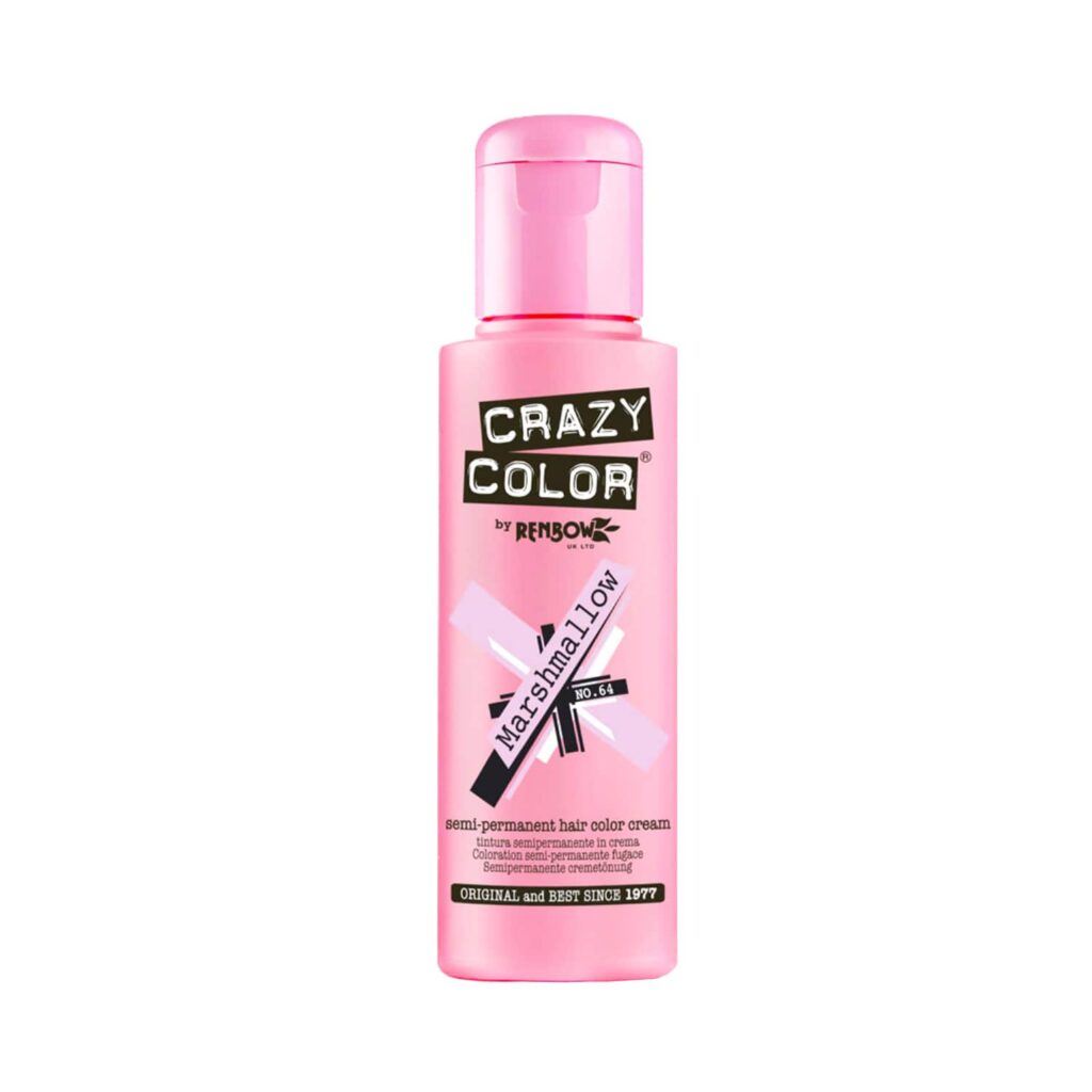 Crazy Color Semi Permanent Hair Color Cream - 64 Marshmallow (100ml) - Crazy Color