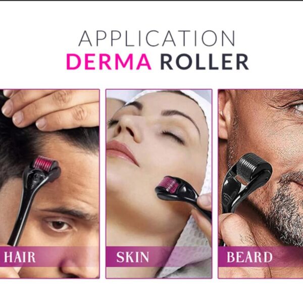 Crescent Derma Roller with 540 Titanium Micro Needles for Beard Regrowth| Hair Regrowth|facial Rejuvenation| Reducing Rrinkles and Stratch Marks| Size: 0.5 Mm|Men & Women|...