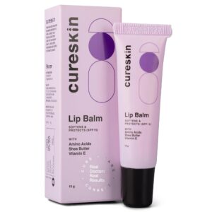 Cureskin Lip Balm with SPF 15 | Lip Lightening Balm for Dark Lips | Lip Balm for Dark Lips to Lighten