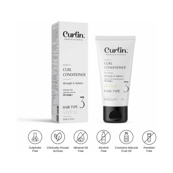 Curlin Professional Moisturizing Curly Hair Conditioner (50 g) - Curlin Professional