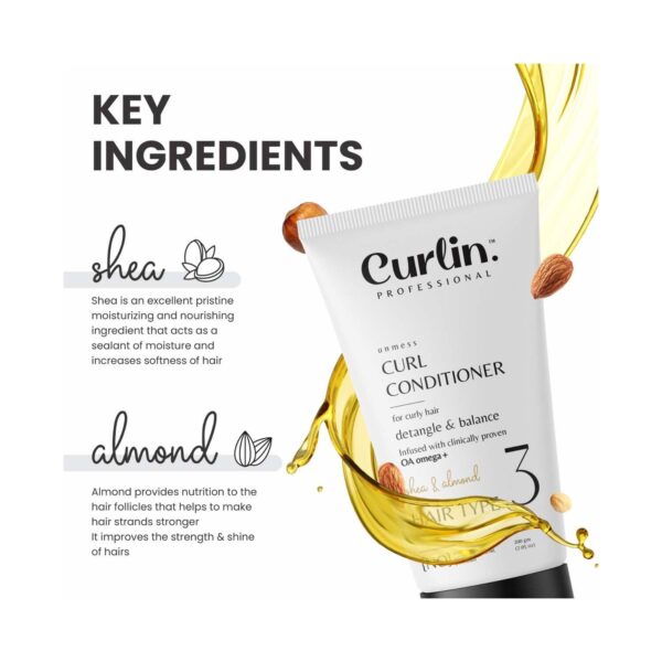 Curlin Professional Moisturizing Curly Hair Conditioner (50 g) - Curlin Professional