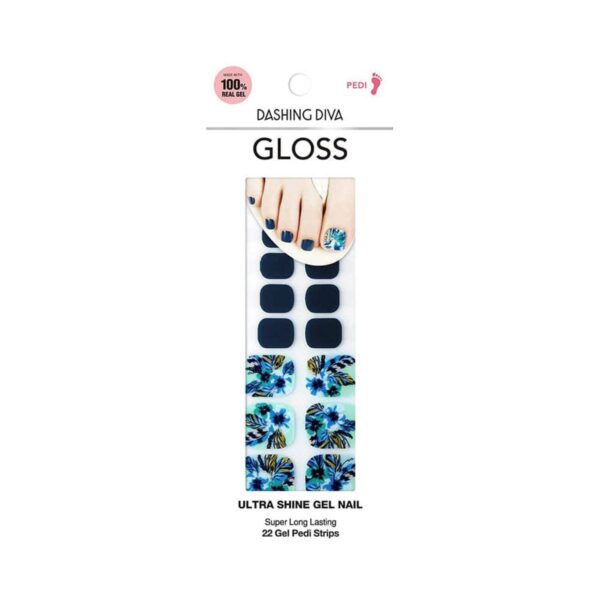 Dashing Diva Gloss Ultra Shine Gel Nail - Blue Bandana - Dashing Diva