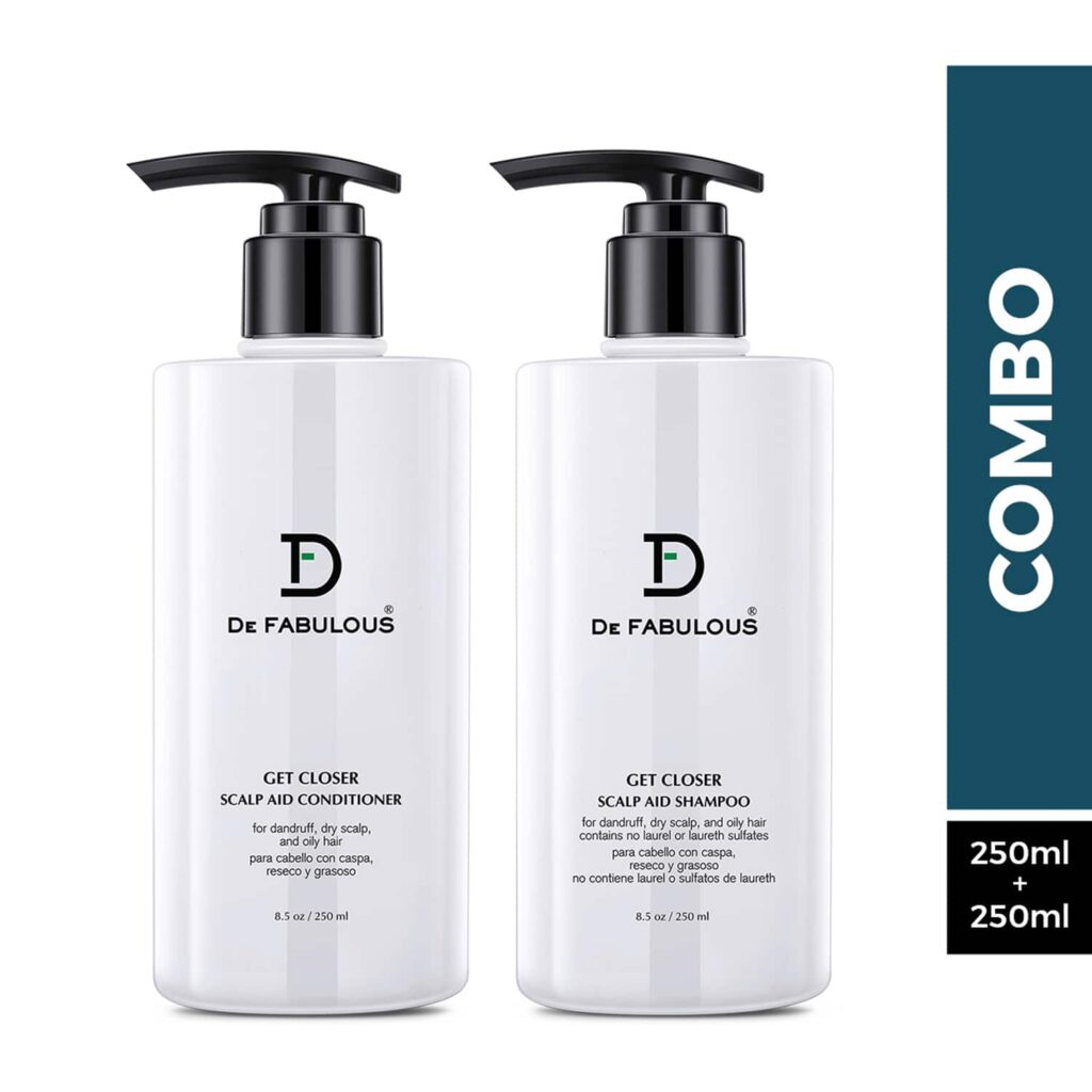 De Fabulous Get Closer Scalp Aid Conditioner and Shampoo (250 ml) Combo - De Fabulous