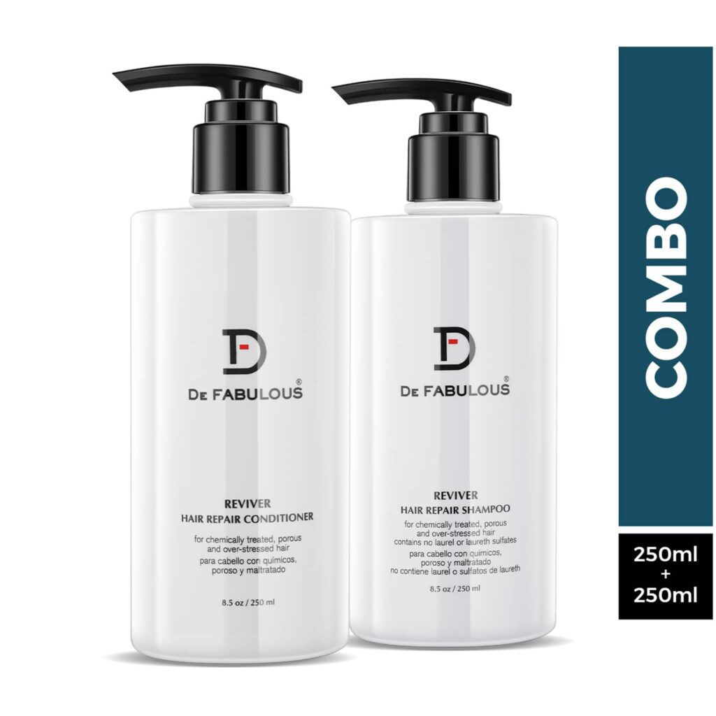 De Fabulous Reviver Hair Repair Shampoo and Conditioner (250 ml) Combo - De Fabulous