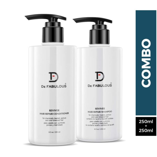 De Fabulous Reviver Hair Repair Shampoo and Conditioner (250 ml) Combo - De Fabulous
