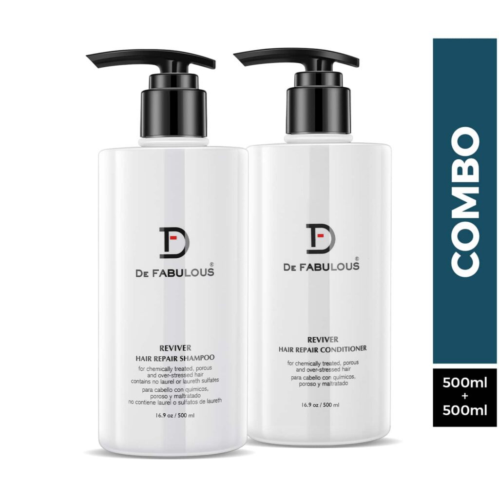 De Fabulous Reviver Hair Repair Shampoo and Conditioner (500 ml) Combo - De Fabulous
