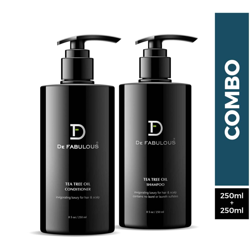 De Fabulous Tea Tree Oil Shampoo and Conditioner -(250 ml) Combo - De Fabulous