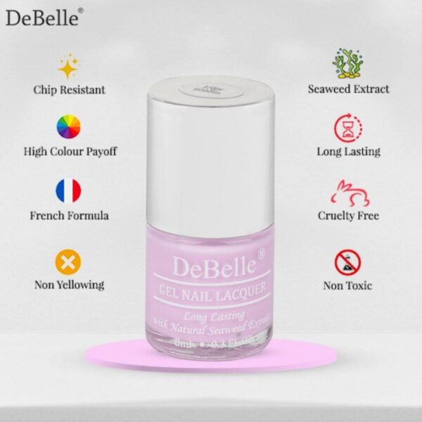 DeBelle Gel Nail Polish - Lilac Bloom (8ml) - DeBelle