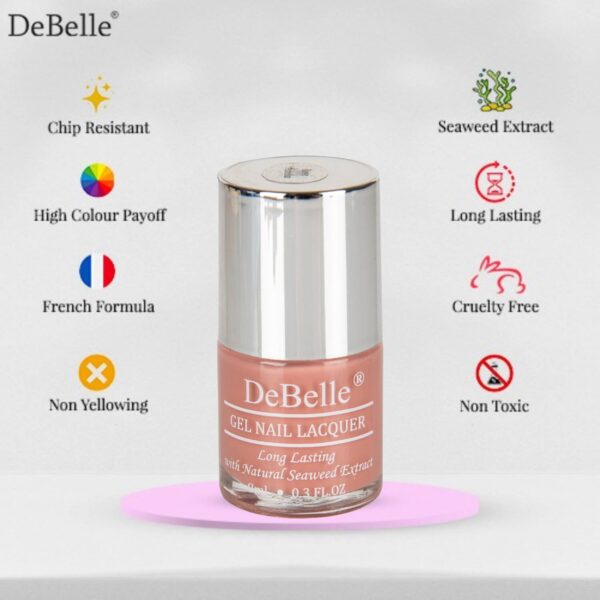 DeBelle Gel Nail Polish - Rose Aurelia (8ml) - DeBelle