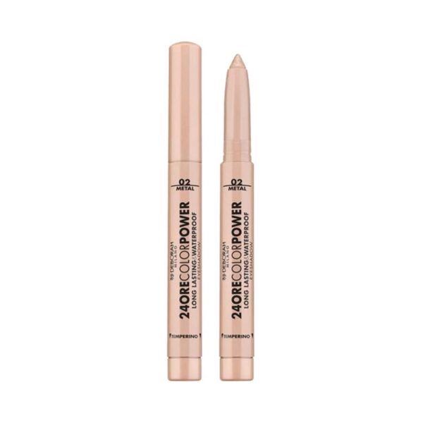 Deborah Milano 24Ore Color Power Long Lasting & Waterproof Eyeshadow Stick - 02 Light Gold (1.4g) - Deborah Milano