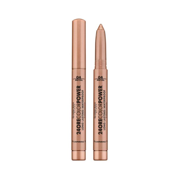 Deborah Milano 24Ore Color Power Long Lasting & Waterproof Eyeshadow Stick - 04 Warm Brown (1.4g) - Deborah Milano