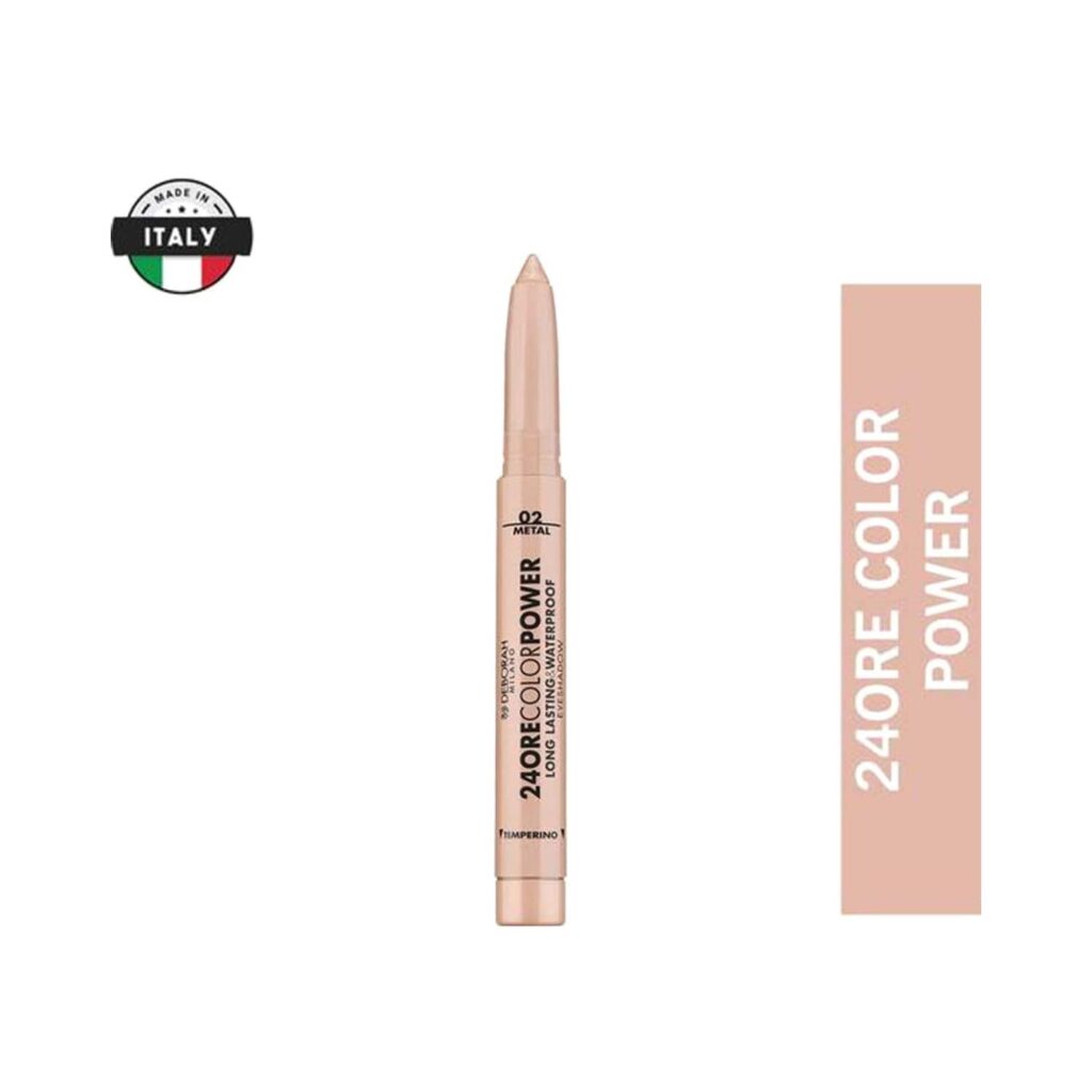 Deborah Milano 24Ore Color Power Long Lasting & Waterproof Eyeshadow Stick - 02 Light Gold (1.4g) - Deborah Milano