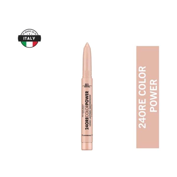 Deborah Milano 24Ore Color Power Long Lasting & Waterproof Eyeshadow Stick - 01 Champagne (1.4g) - Deborah Milano