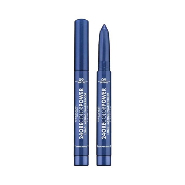 Deborah Milano 24Ore Color Power Long Lasting & Waterproof Eyeshadow Stick - 09 Night Blue (1.4g) - Deborah Milano