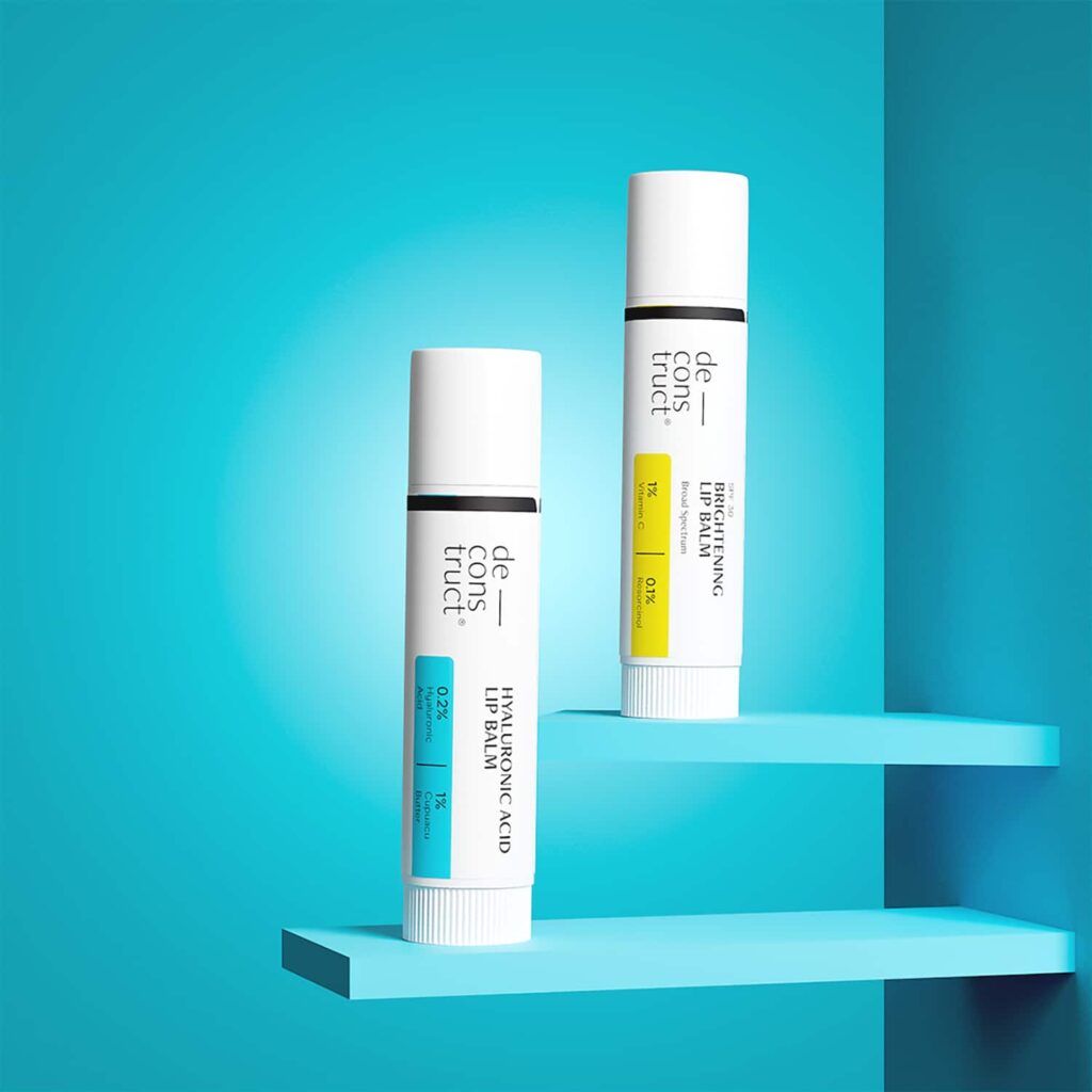 Deconstruct Bestsellers Combo - Brightening Lip Balm + Hyaluronic Acid Lip Balm - Deconstruct