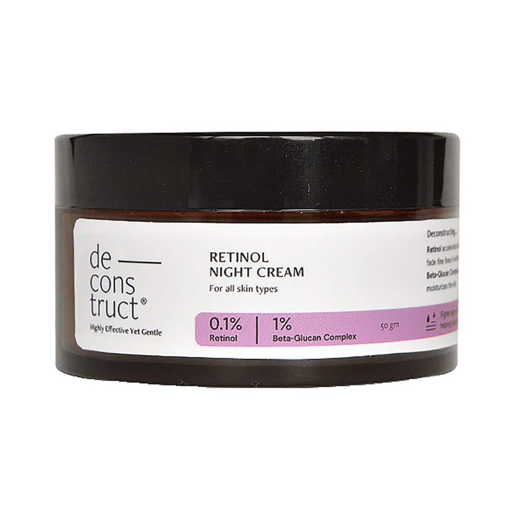 Deconstruct Retinol Night cream - 0.1% Retinol + 1% Beta-Glucan Complex (50g) - Deconstruct