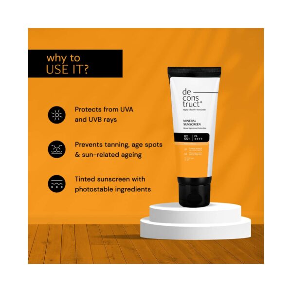 Deconstruct Tinted Matte Finish Mineral Sunscreen (50 g) - Deconstruct