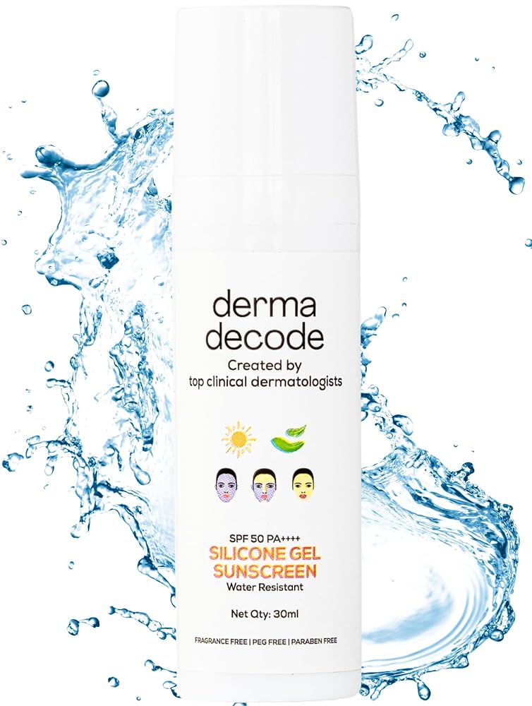 Derma Decode Waterproof Sunscreen For Sports / Cricketers | SPF 50 Pa ++++ Durable, Water-Resistant, Sweat-Proof | Prolonged Broad Spectrum UVA/UVB, Blue Light & Sun-burn...