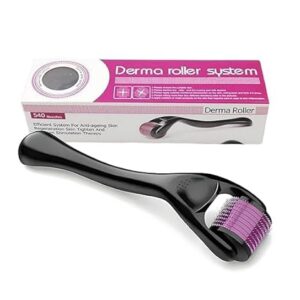 Derma Roller For Hair Regrowth And Scar Removal | Derma Roller With 540 Titanium Needles Best For Hair And Beard Regrowth & Scar Removal all size (0.25mm)