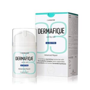 Dermafique Advanced Repair Night Cream with Niacinamide – 50g, Moisturizer for Face, 5x Ceramide Synthesis, Boosts Collagen Production, Enriched with Pro Vitamin E, Suitable for...