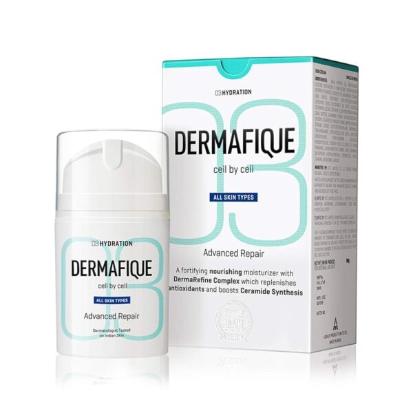 Dermafique Advanced Repair Night Cream with Niacinamide – 50g, Moisturizer for Face, 5x Ceramide Synthesis, Boosts Collagen Production, Enriched with Pro Vitamin E, Suitable for...
