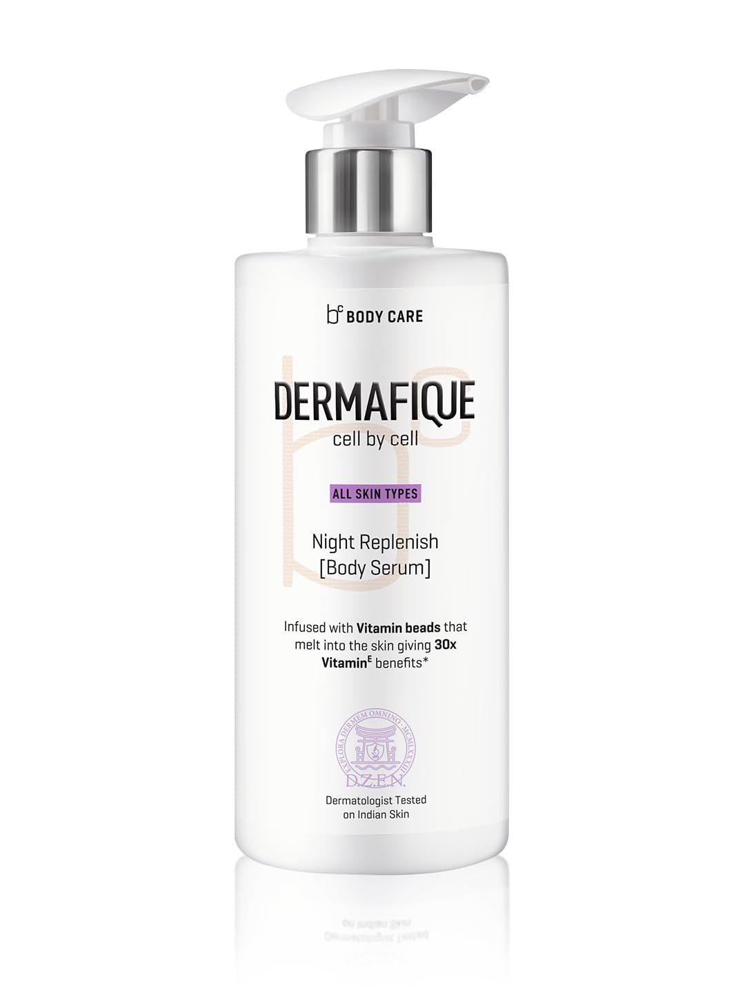 Dermafique Night Replenish Body Serum with Shea Butter – 300ml, Body Lotion for All Skin Type, Suitable for Summer, with Glycerine, 30x Vitamin E Benefits & Night Regeneration,...
