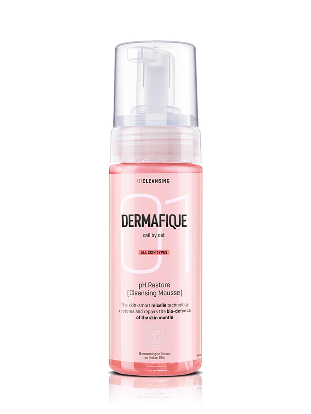 Dermafique pH Restore Foaming Mousse – 150ml, Gently Remove Impurities, Ultra Mild Foaming Face Cleanser | Soap, Paraben & Alcohol Free | Dermatologist Tested Face Wash