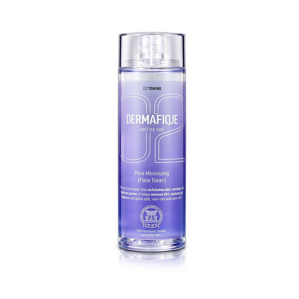 Dermafique Pore Minimizing Face Toner – 150ml, Toner for Oily Skin, Enriched with Glycolic Acid and Niacinamide, Skin Toner that Tighten Pores & Exfoliates Skin | Dermatologist...