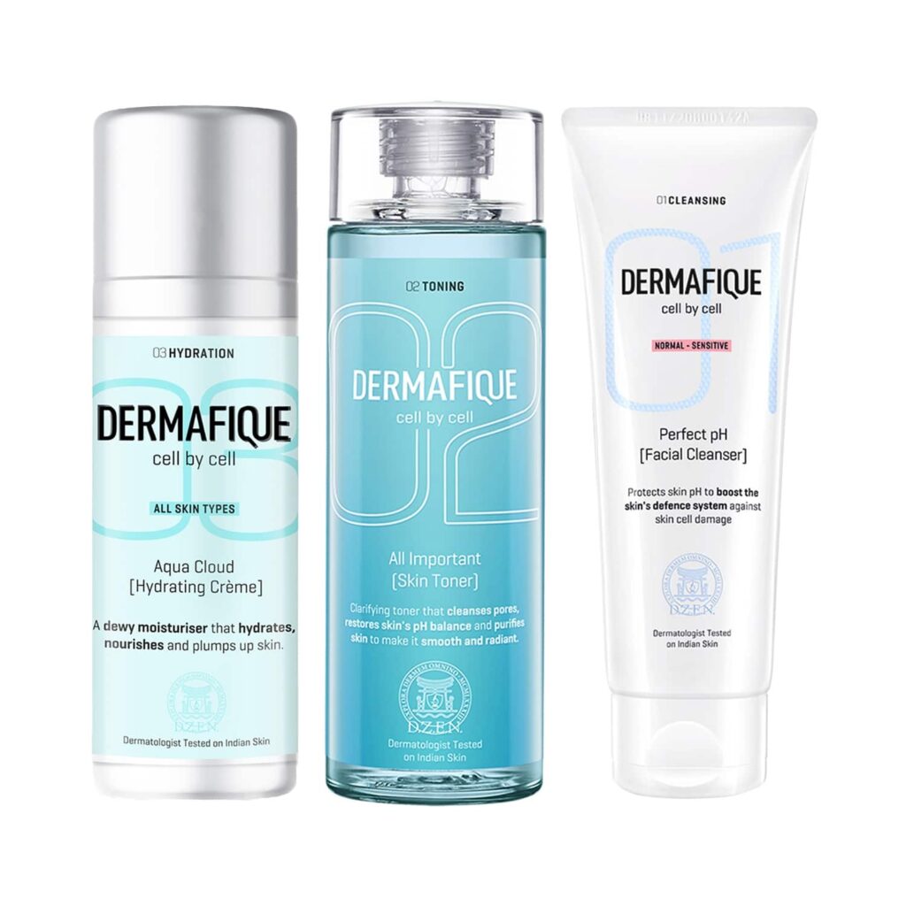 Dermafique Regime for All Skin Types - Cleanser + Toner + Creme Combo - Dermafique