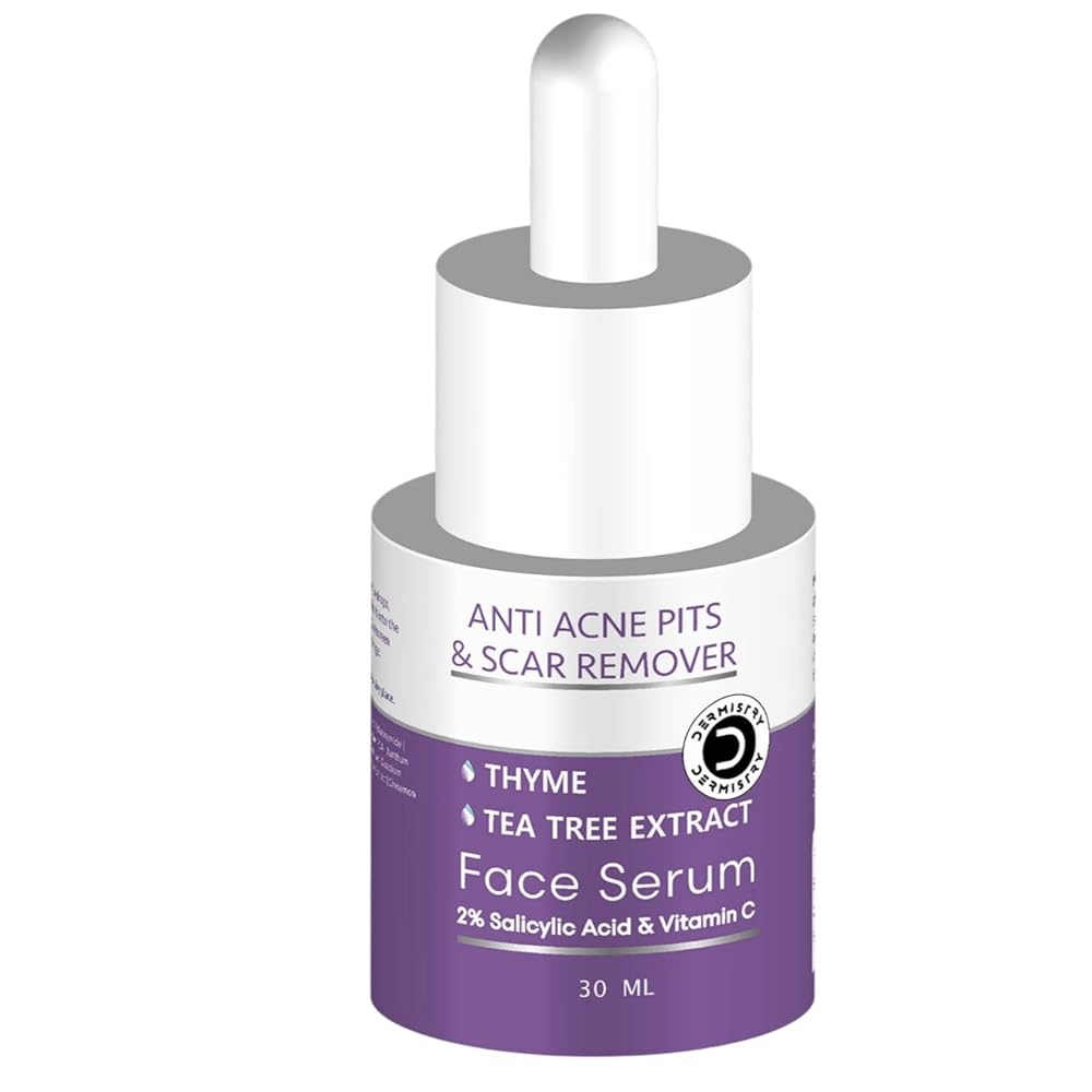 Dermistry 2% Salicylic Acid 5% Niacinamide Zinc Acne Spot Corrector Face Serum for Oily Acne Prone Skin Exfoliating Helps Removal of Active Acne Pores Excess Oil Pimples Scars...
