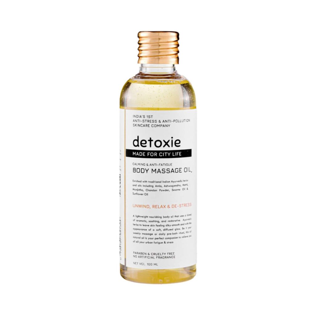 Detoxie Calming & Anti-Fatigue Body Massage Oil (100ml) - Detoxie