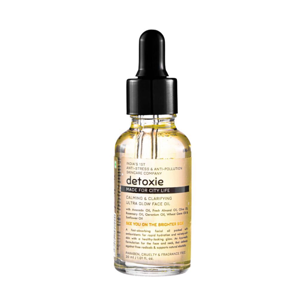 Detoxie Calming & Clarifying Ultra Glow Face Oil (30ml) - Detoxie