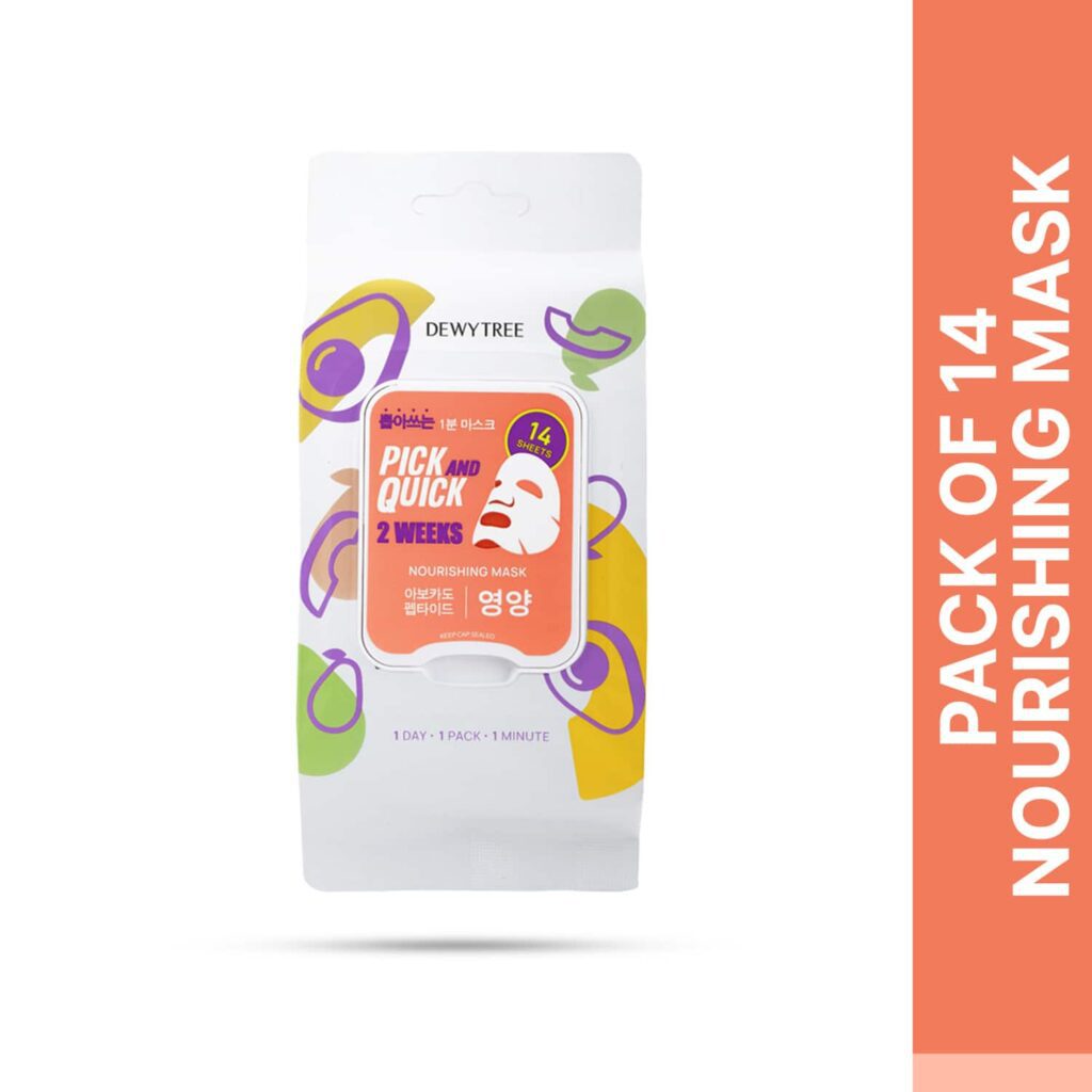 Dewytree Pick and Quick 2 Weeks Nourishing Sheet Mask - (14Pcs) - Dewytree