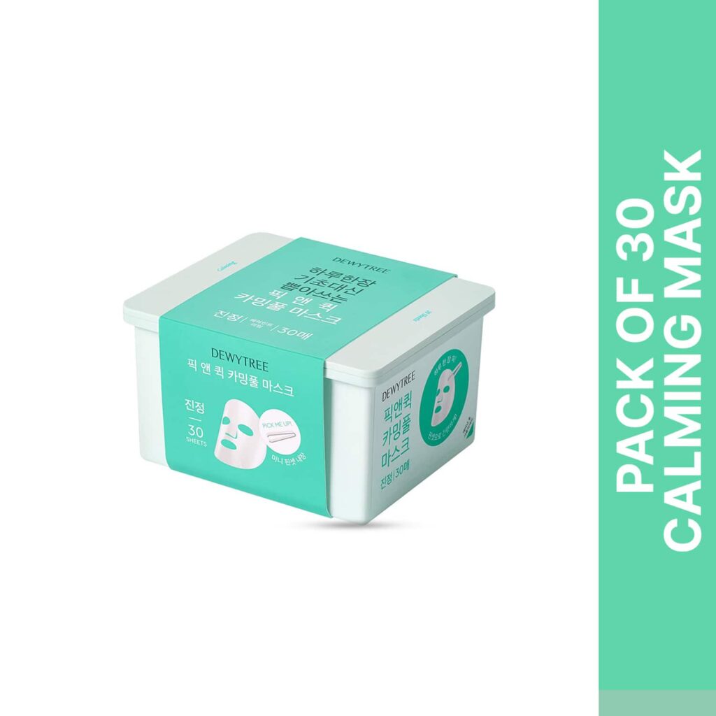 Dewytree Pick and Quick Calming Full Sheet Mask - (30Pcs) - Dewytree