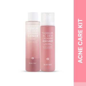 Dewytree The Clean Lab Ac Dew Calamine Toner (200 ml) And Moisturizer (120 ml) Combo - Dewytree